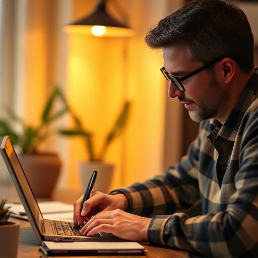 A person calculating expenses and allocating them according to the 50/30/20 rule